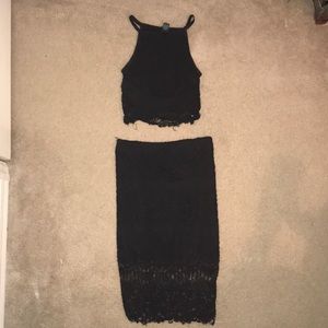 Lace two piece set